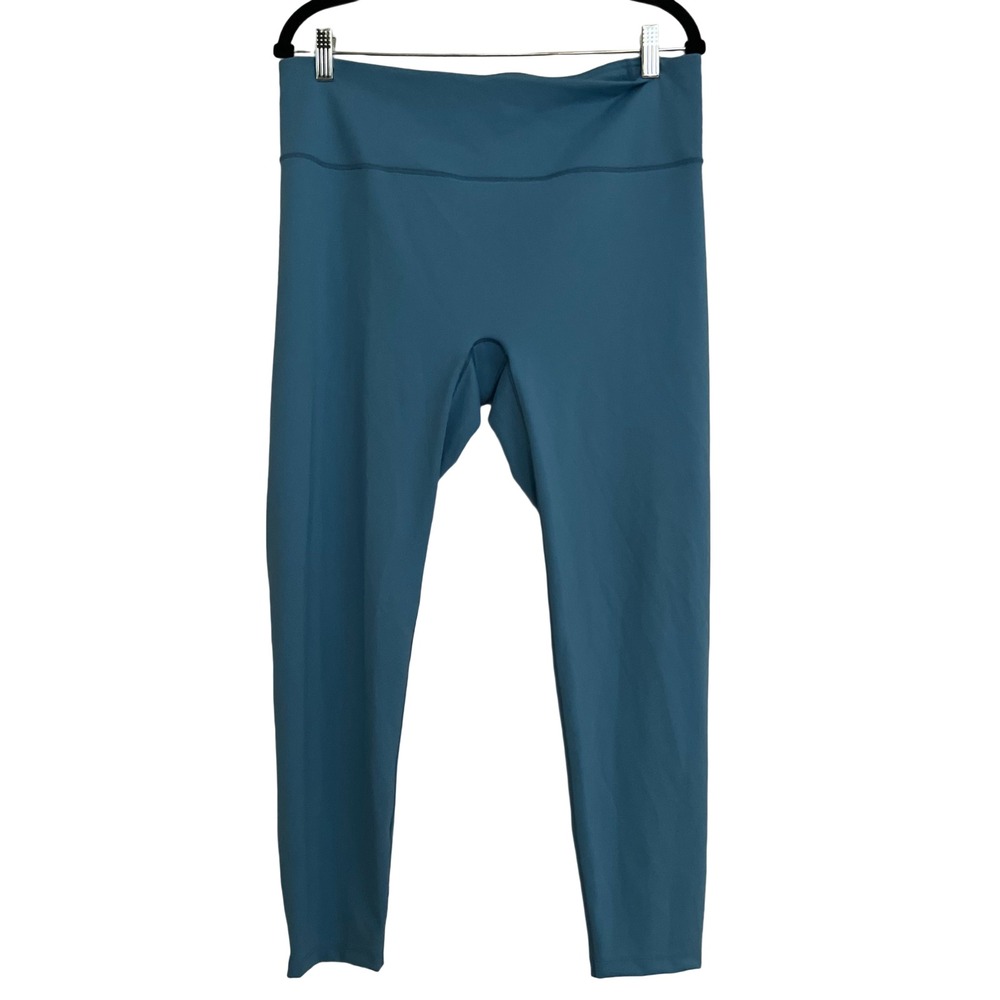 Calia Leggings Women XL Teal Blue Excellent High Rise Activewear 7/8 Cropped